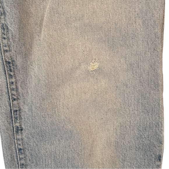 VTG 80s/90s Lee Straight Leg Jeans High Rise Faded Distressed Light Blue 32x31 - Picture 14 of 14